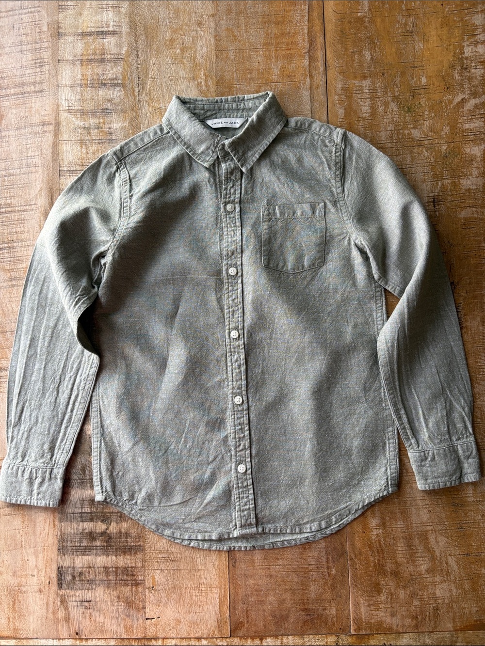 Janie and Jack Boys Linen Shirt size 8